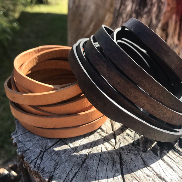Wispi Tie Belt - Leather only  'Natural'
