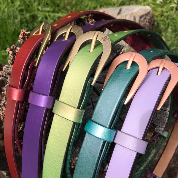 Boho Vintage Style 'Slinki' Belt in Lavender