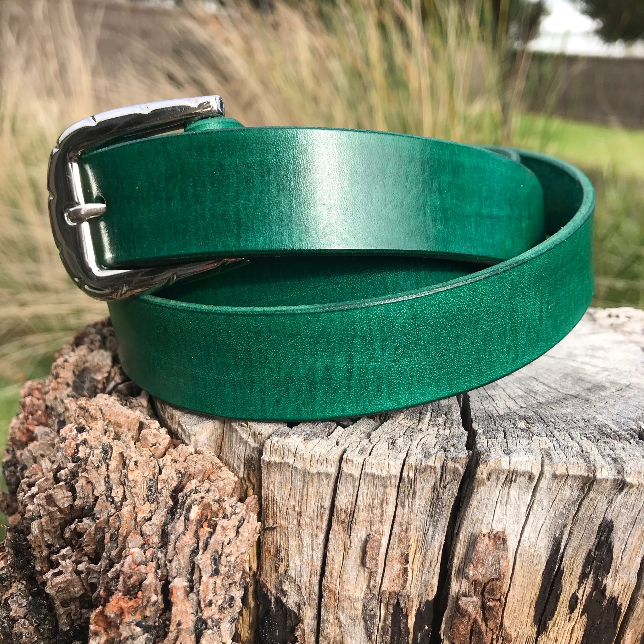 Boho Vintage Style' Slinki' Belt in Emerald
