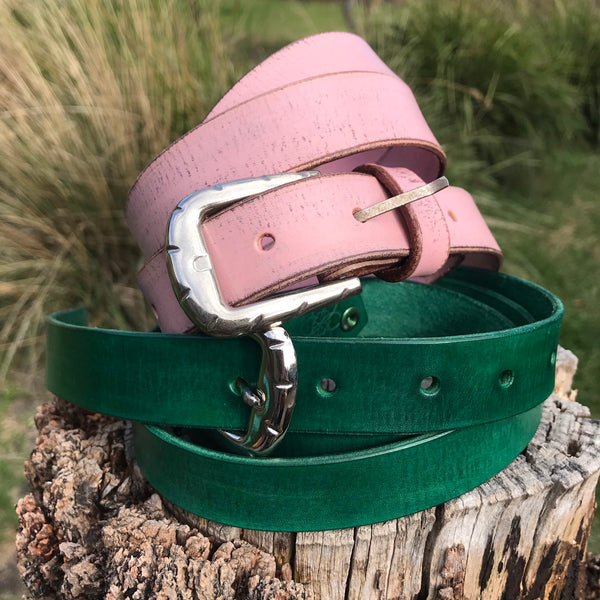 Boho Vintage Style' Slinki' Belt in Emerald