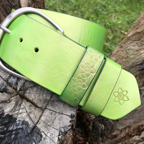 Lime Spider NEON Sparkle Hippi Belt