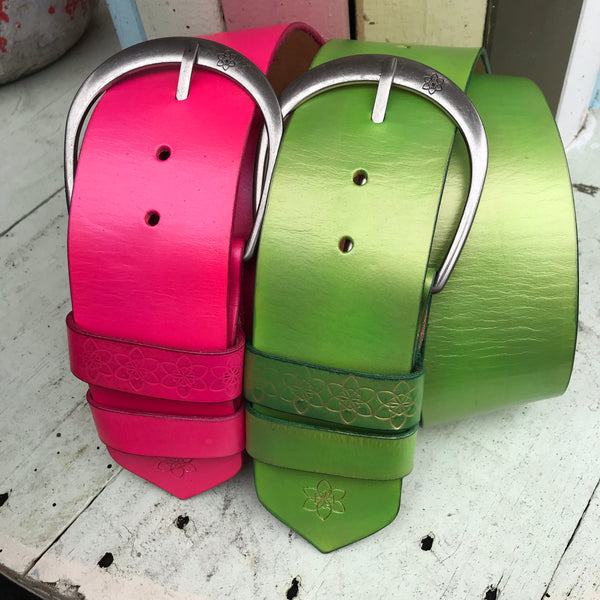 Lime Spider NEON Sparkle Hippi Belt