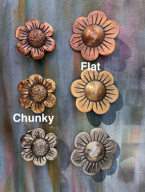 Boho Daisy Flower Handmade Buckle with or without Belt