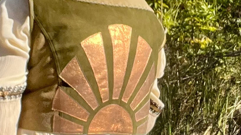 Halcyon Sky Suede Boho Vest