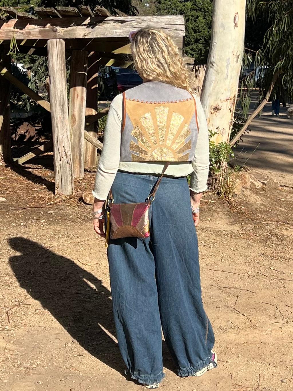 Halcyon Sky Suede Boho Vest