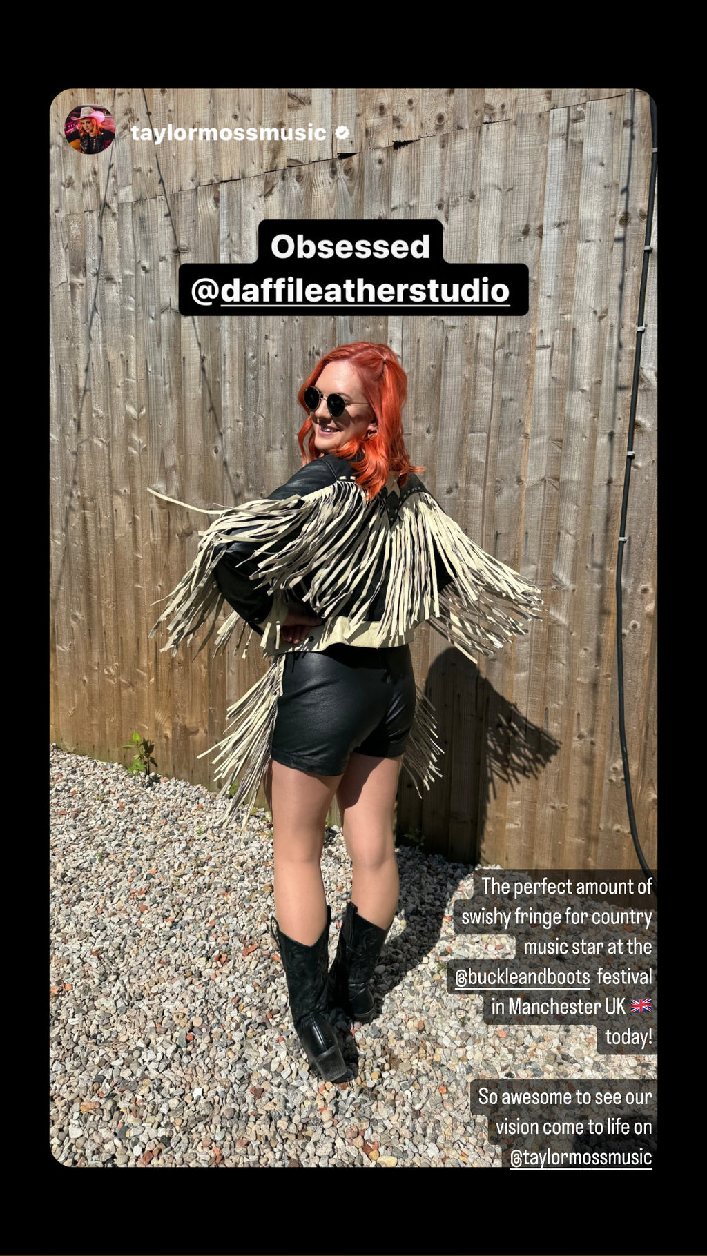 Lucky Fringe Cowgirl Custom Leather Jacket