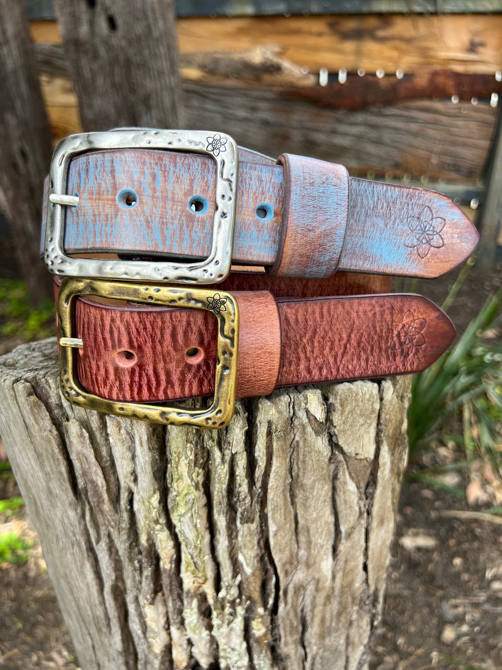 Boho Vintage Style 'Funki' Belt in Vintage Blue