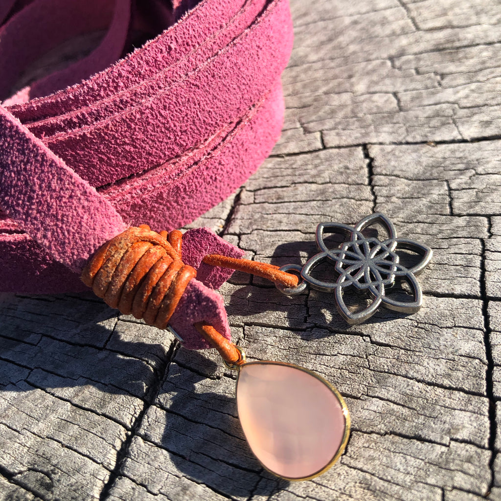 Wispi Gem Tie Belt  Natural