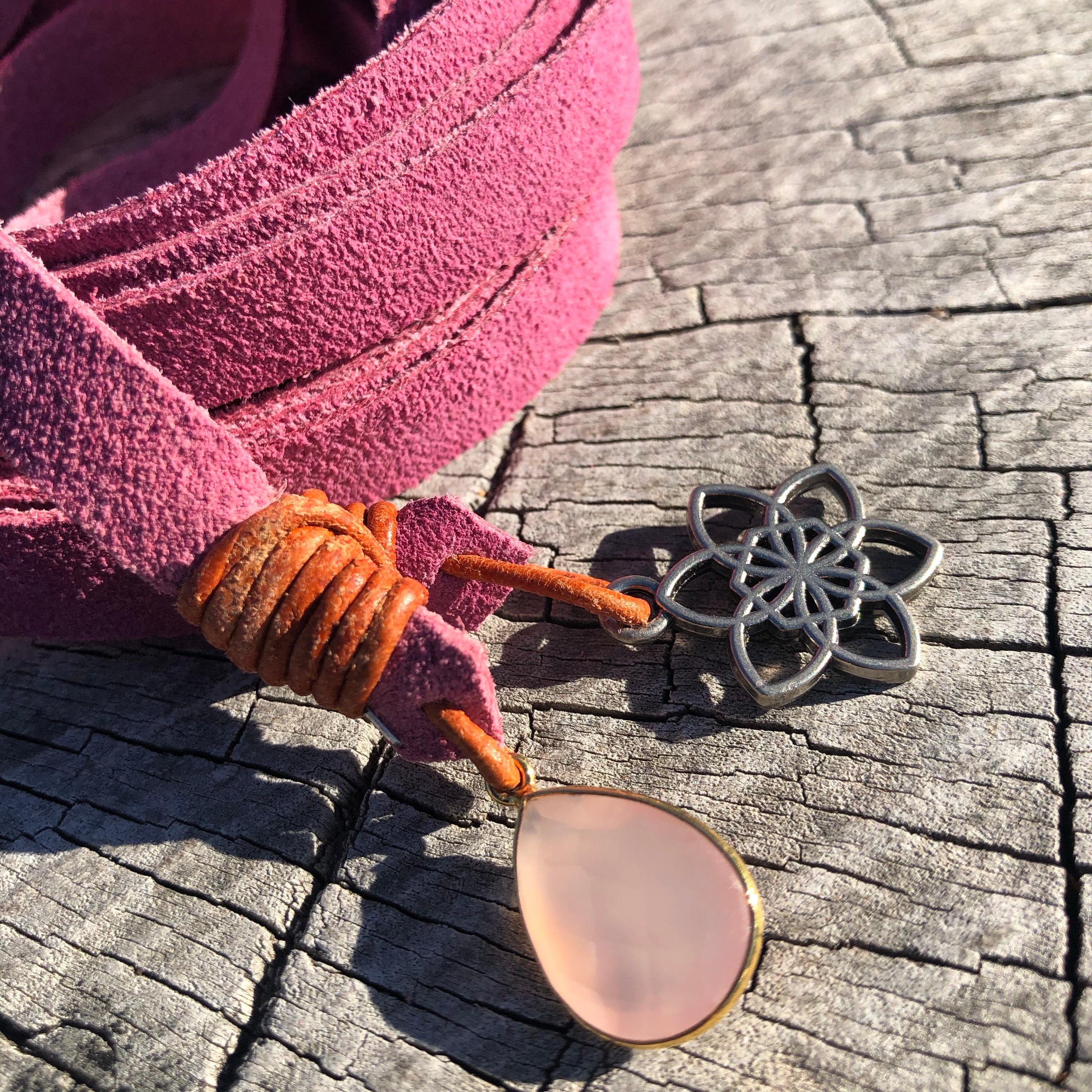 Wispi Gem Tie Belt  Natural