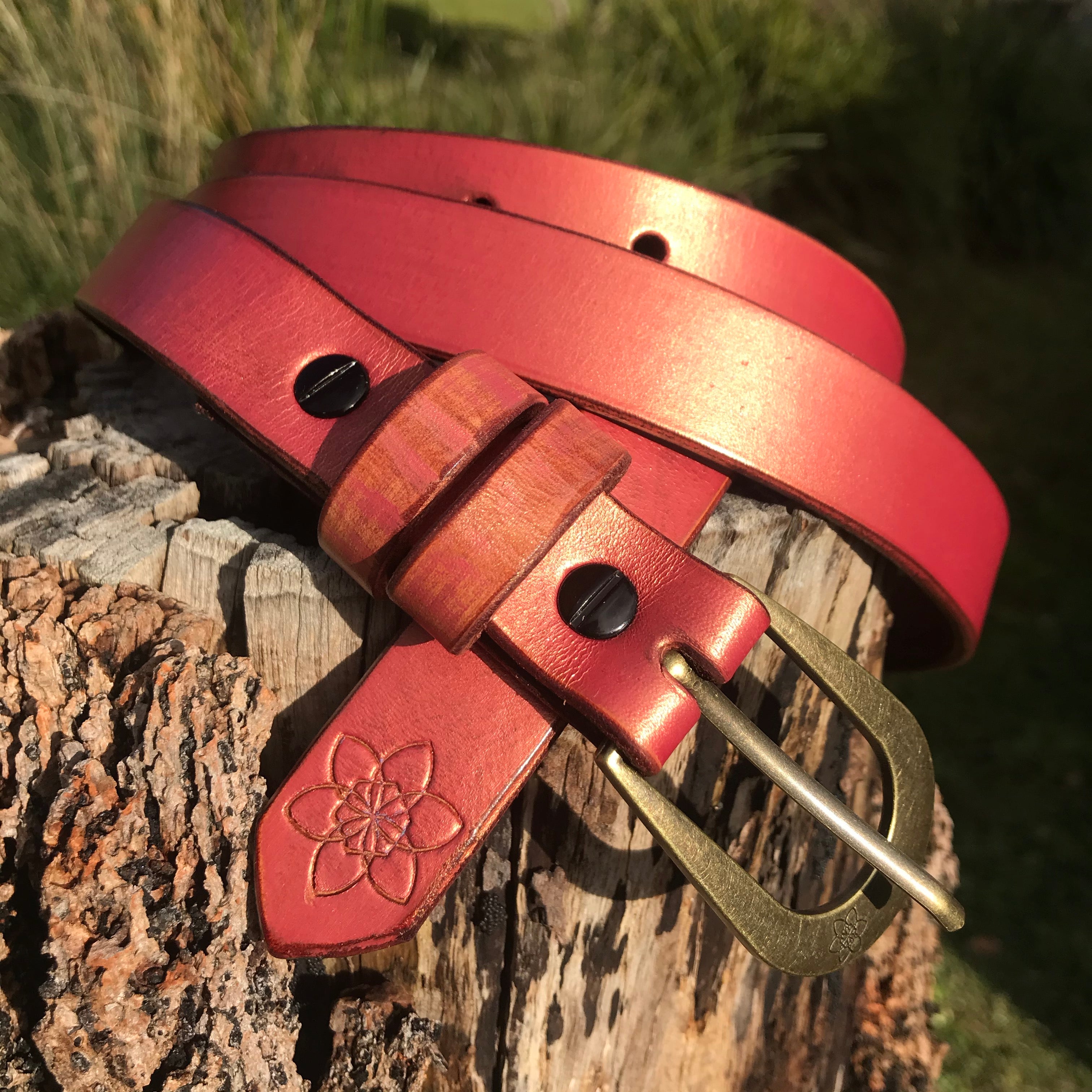 Boho Vintage Style 'Slinki' Belt in Rosegold