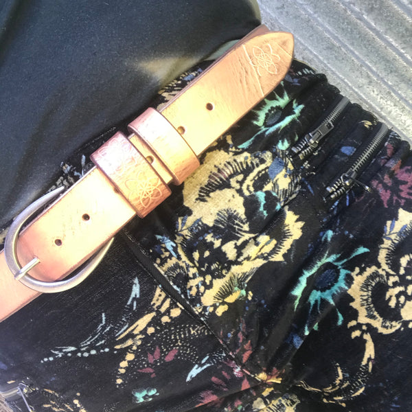 Funki 38mm Belt - Colour Custom Handmade Painted Distressed Leather