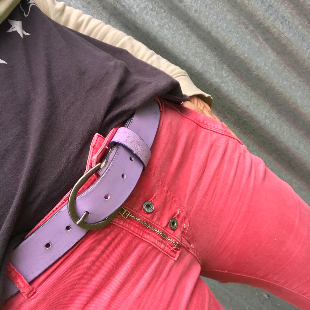 Funki 38mm Belt - Colour Custom Handmade Painted Distressed Leather