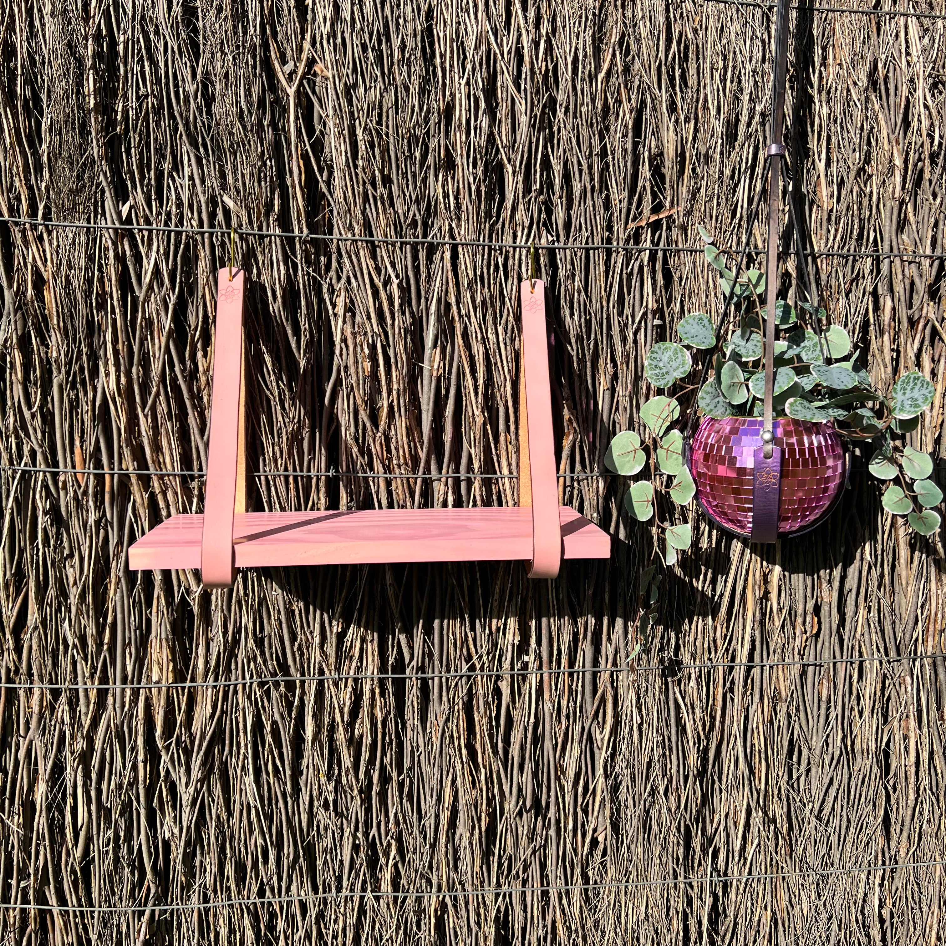 Leather Hanging Floating Shelf Brackets