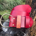 'Hippi' Wide Belt CHERRY