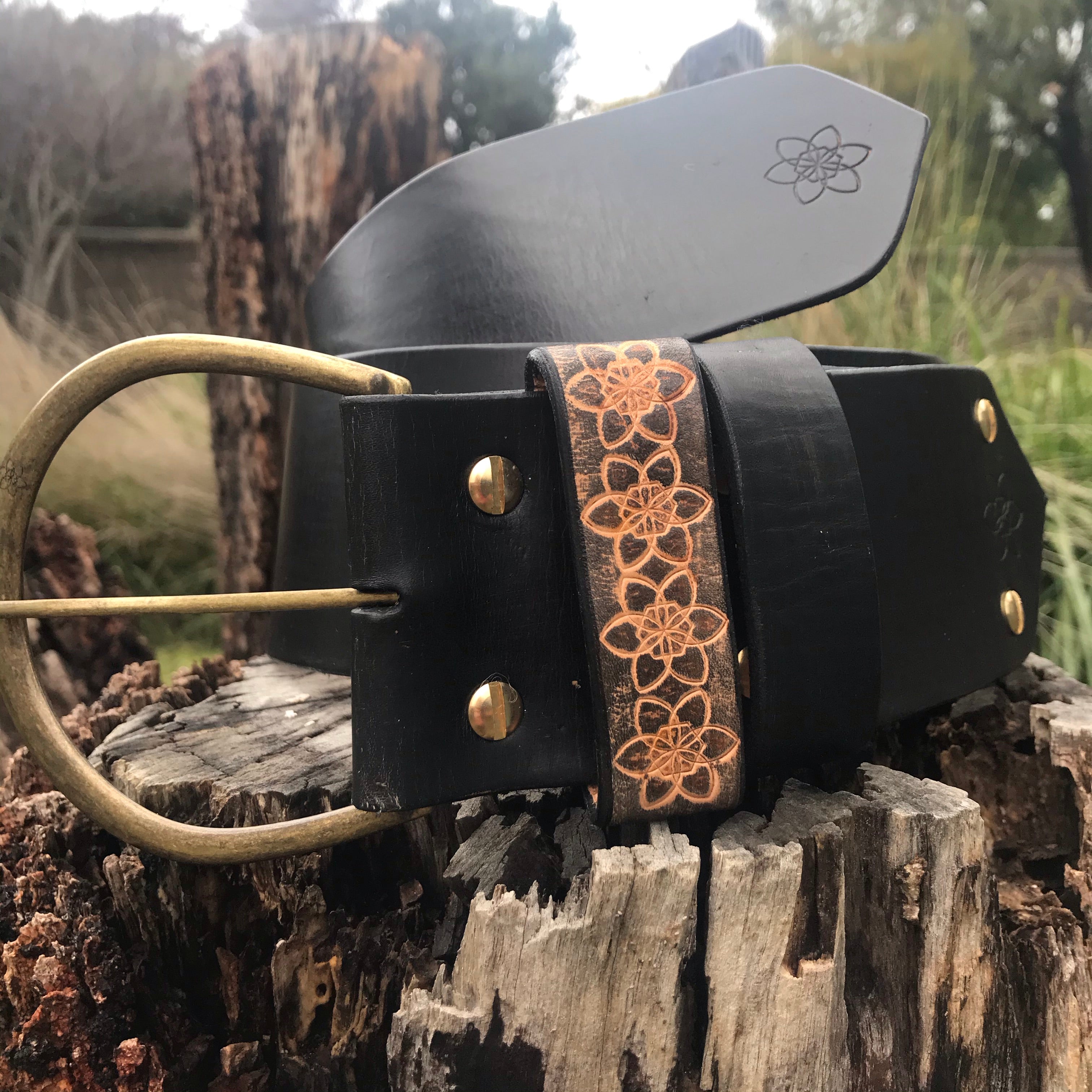 'Hippi' Wide Belt ONYX