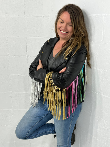 Woodstock Fringe Leather Jacket