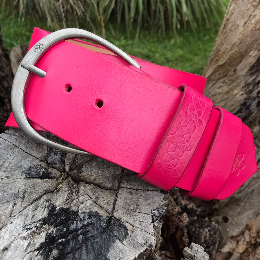 Popping Pink NEON Sparkle Hippi Belt