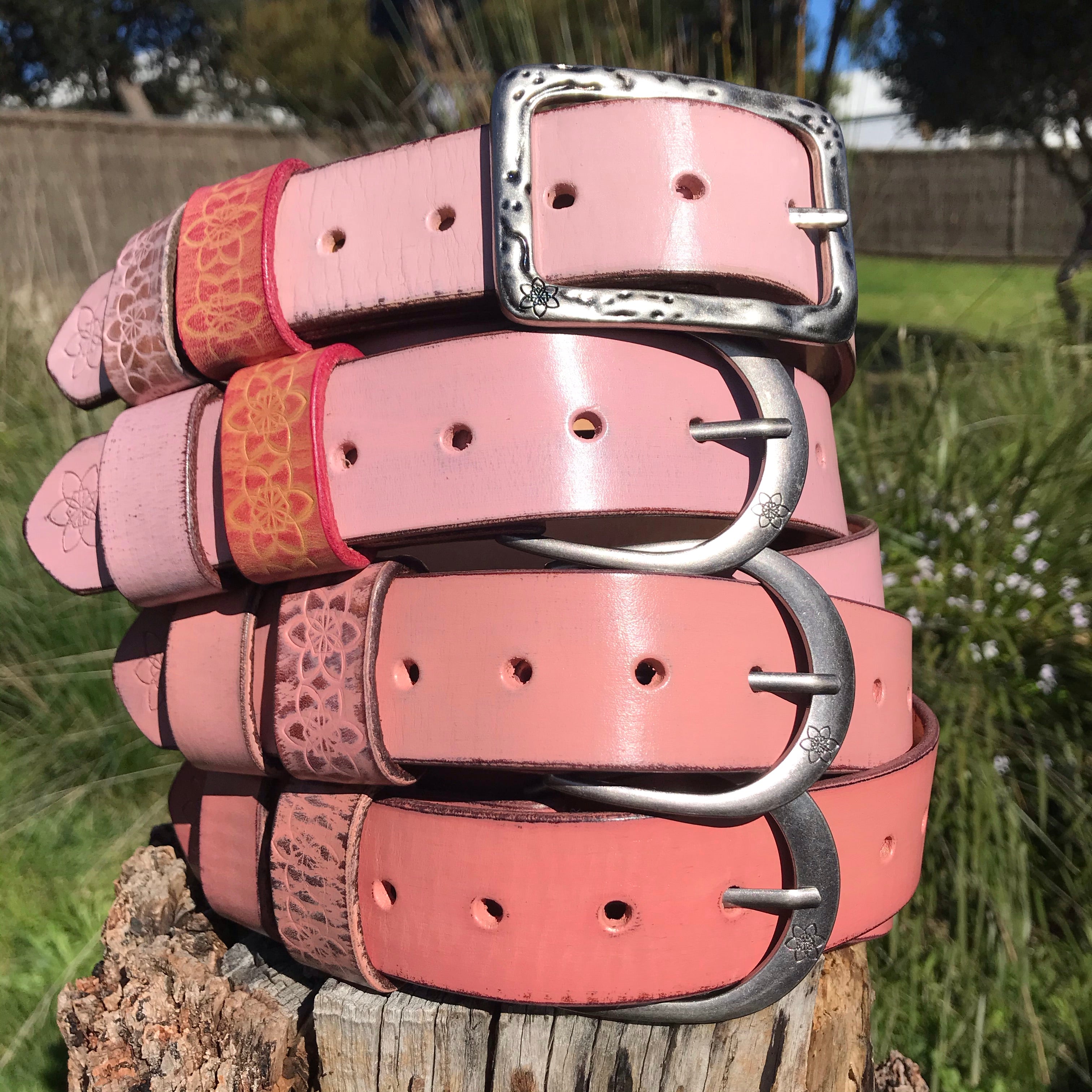 Boho Vintage Style 'Funki' Belt in Peach