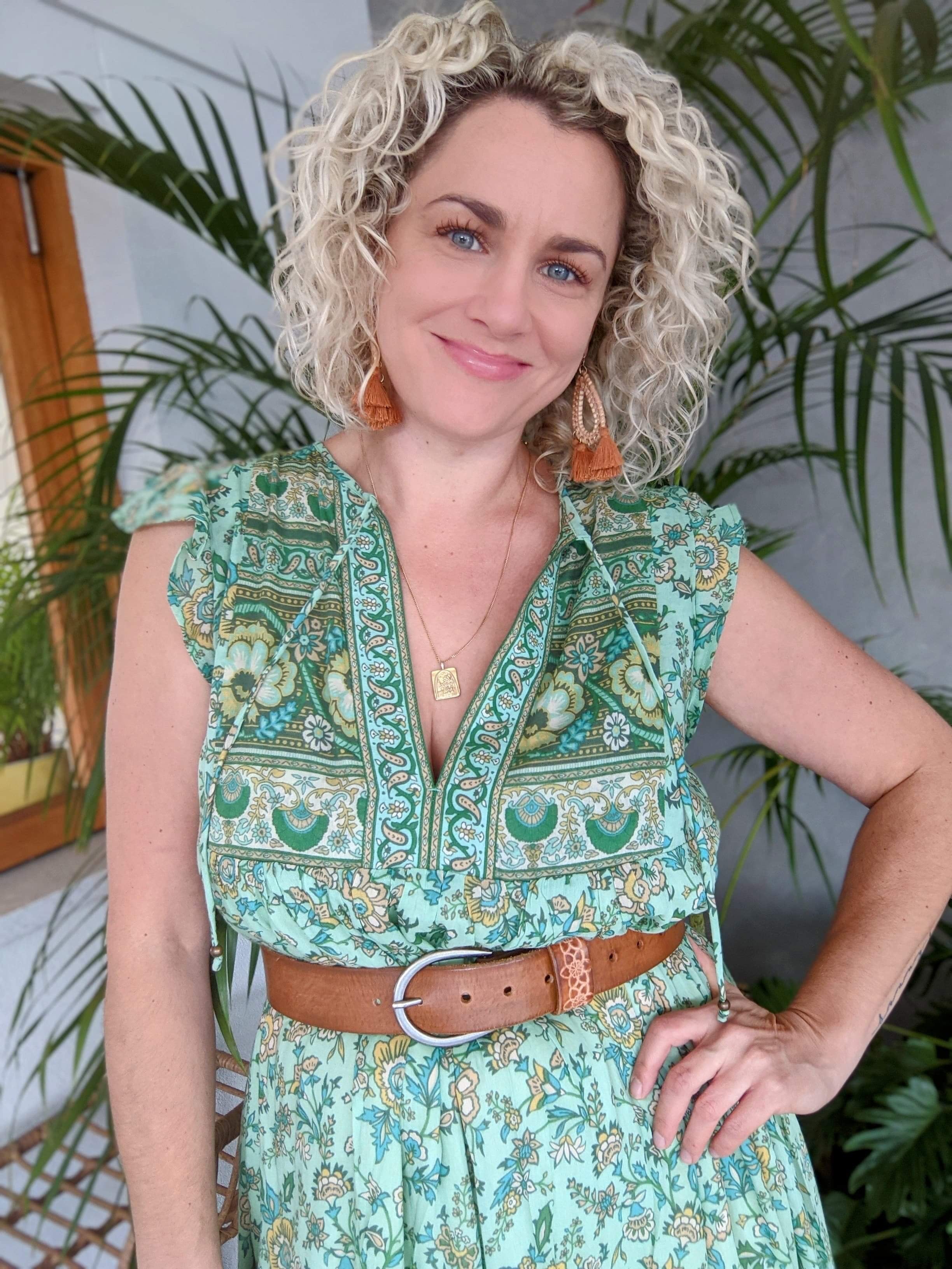 Dark Honey Tan  'Funki'  Belt