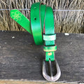 Boho Vintage Style' Slinki' Belt in Forest