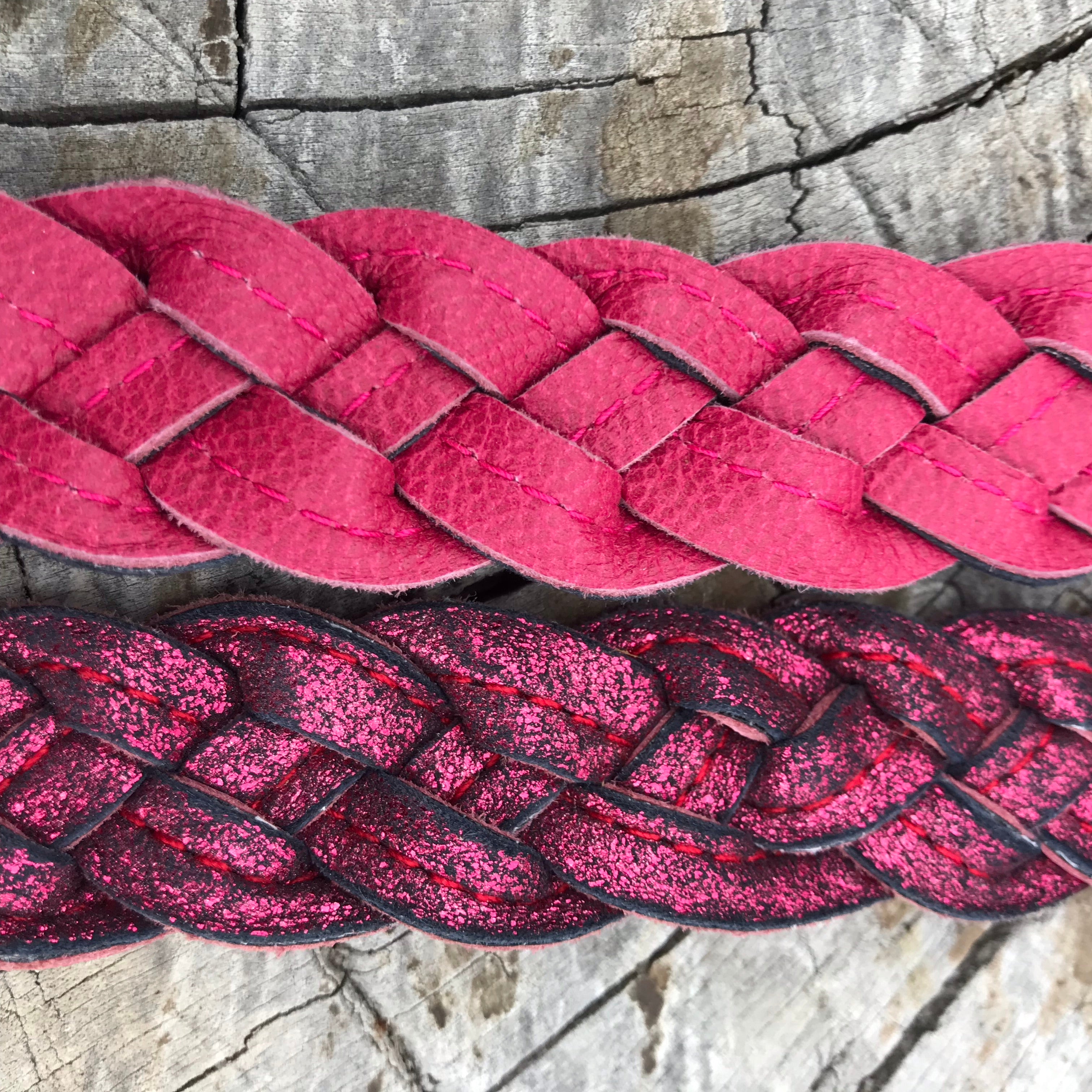 Reversible Sparkle Plait Belts