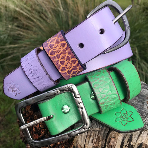 Boho Vintage Style 'Funki' Belt in Vintage Green