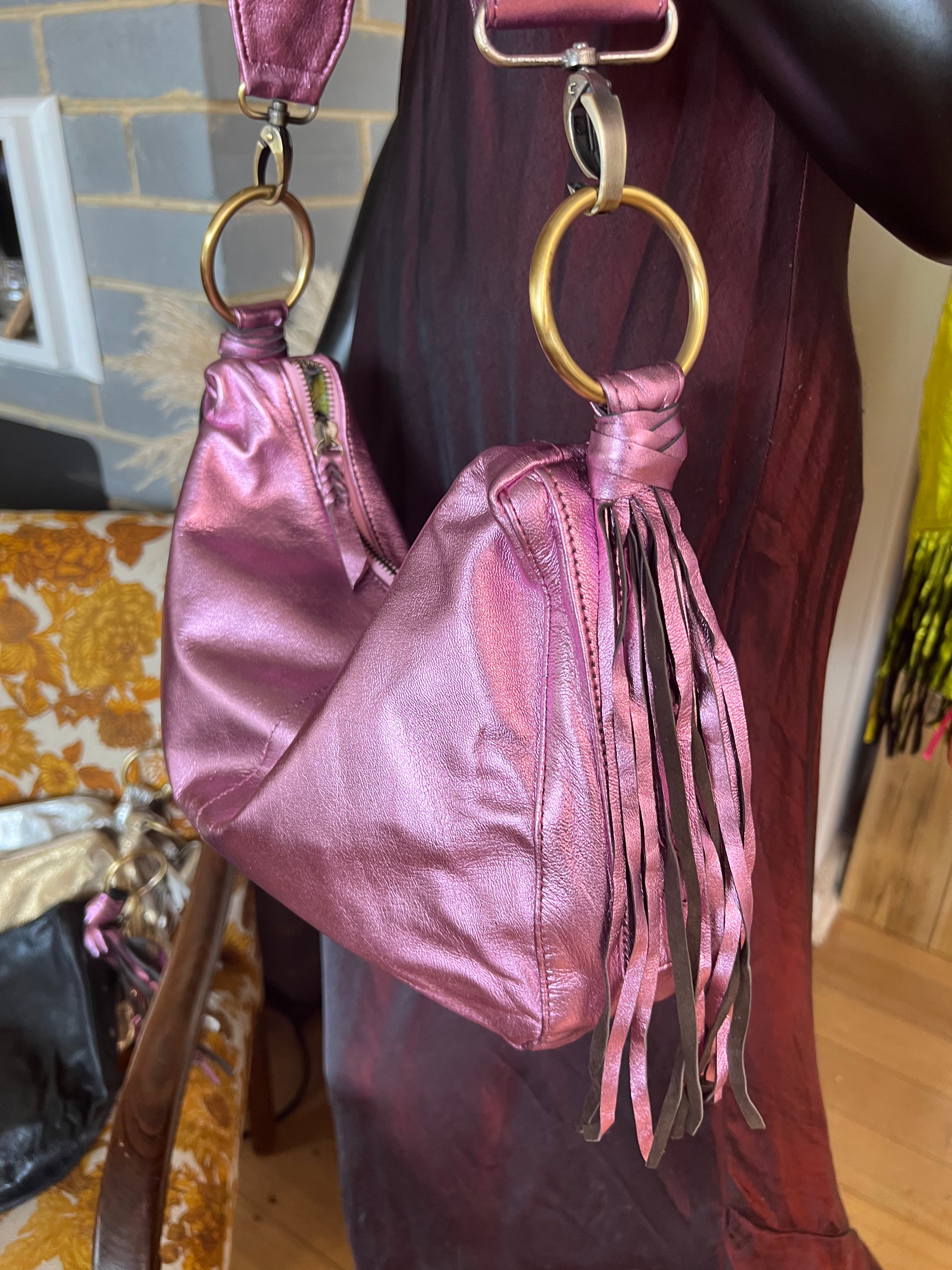 Mini Metallic Dakini Slouchi Bag