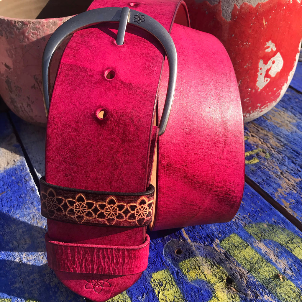 ‘Hippi' Wide Belt Edgy Pink