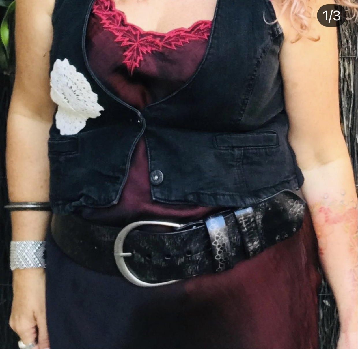 Hippi Wide Belt DIRTI DAFFI ONYX SPARKLE