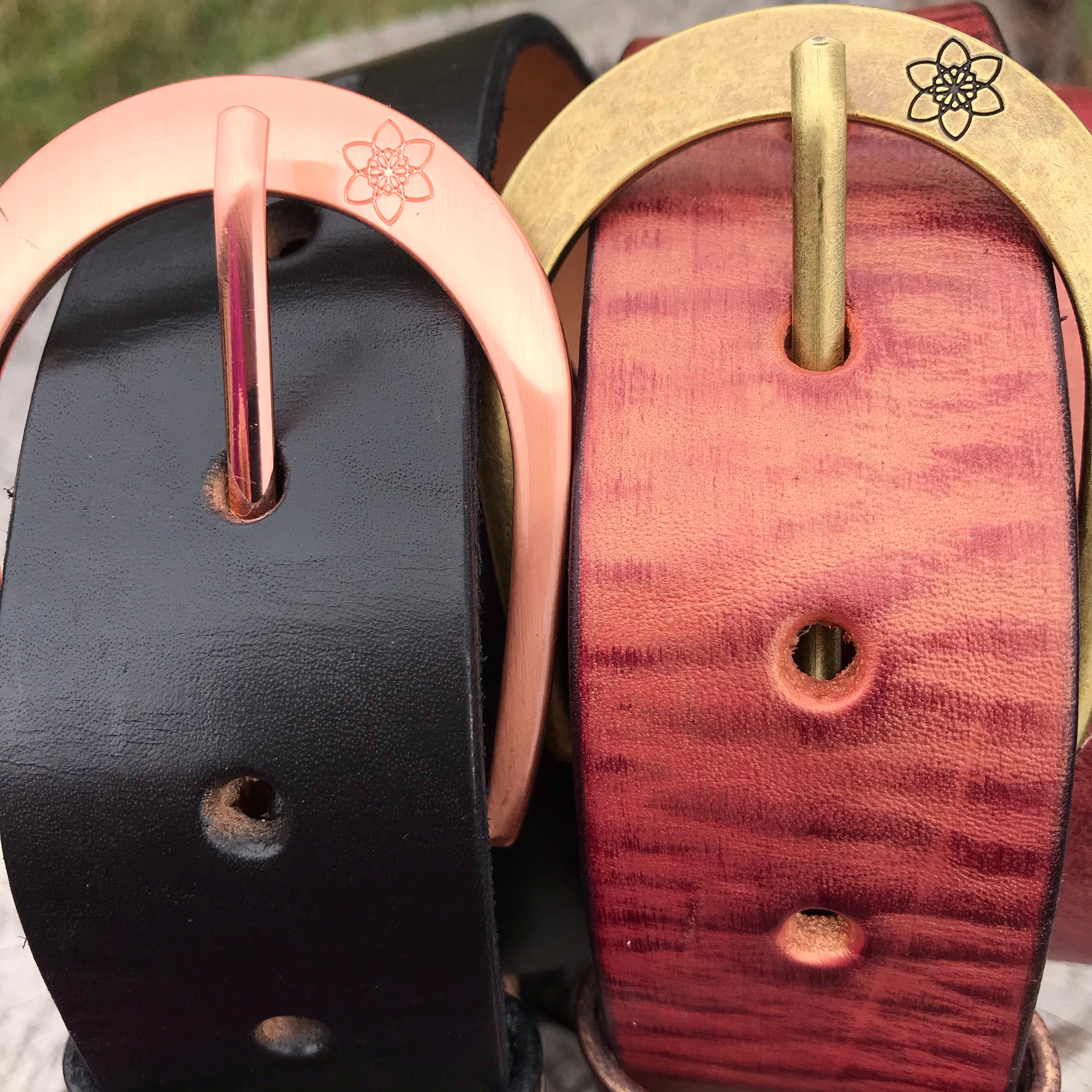 Boho Vintage Style 'Funki' Belt in Onyx/Black