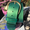 PEACOCK SPARKLE 'Hippi' Wide Belt
