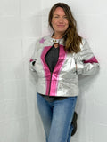 Barbarella Racer Style Leather Jacket