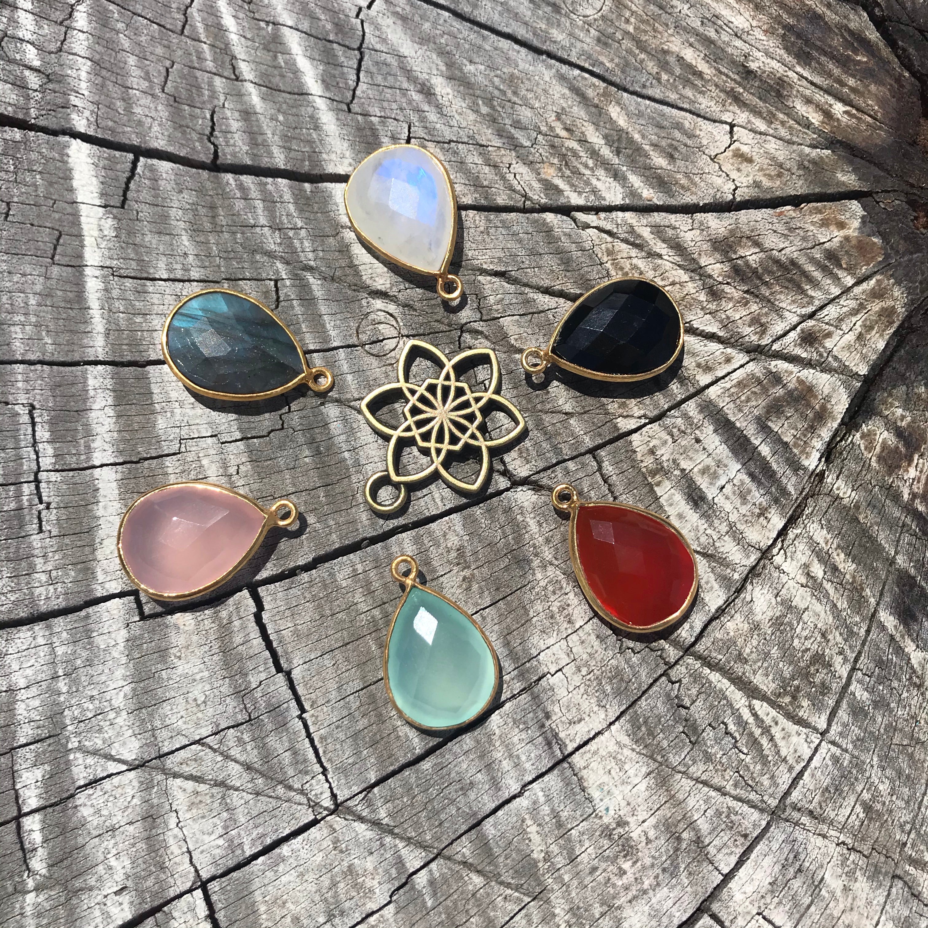 Wispi Gem Tie Belt  Natural