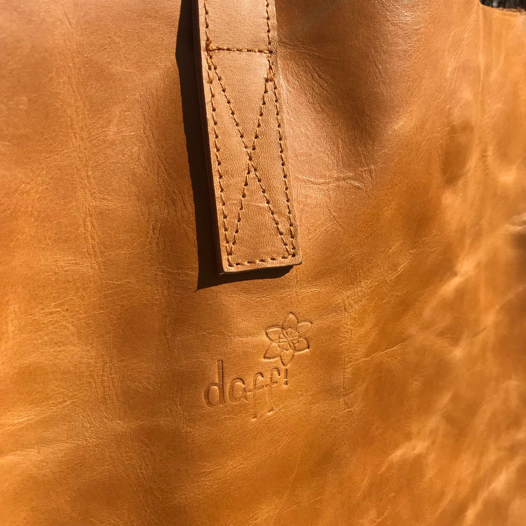 Antique Tan Rainbow Soul Tote