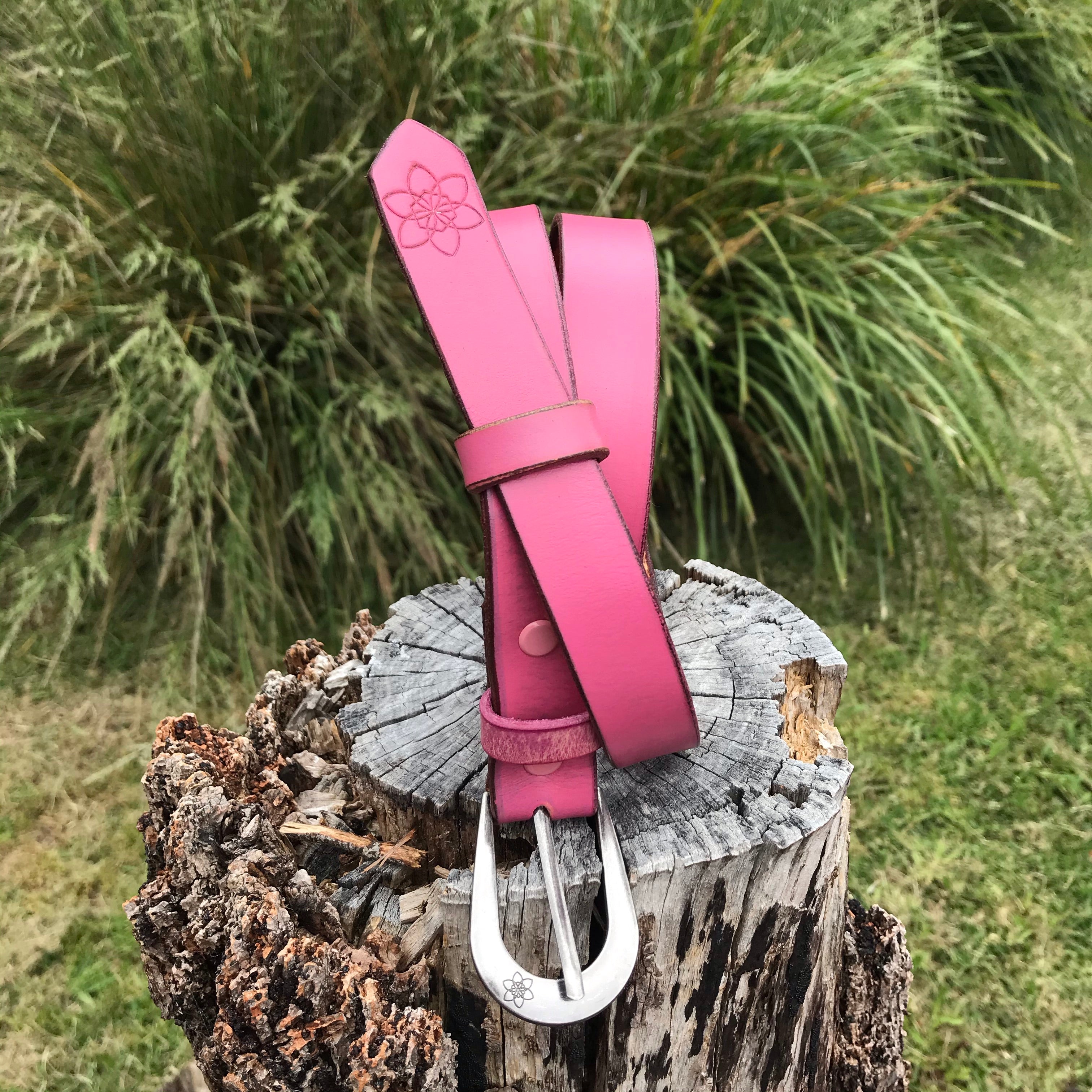 Boho Vintage Style 'Slinki' Belt in Blush