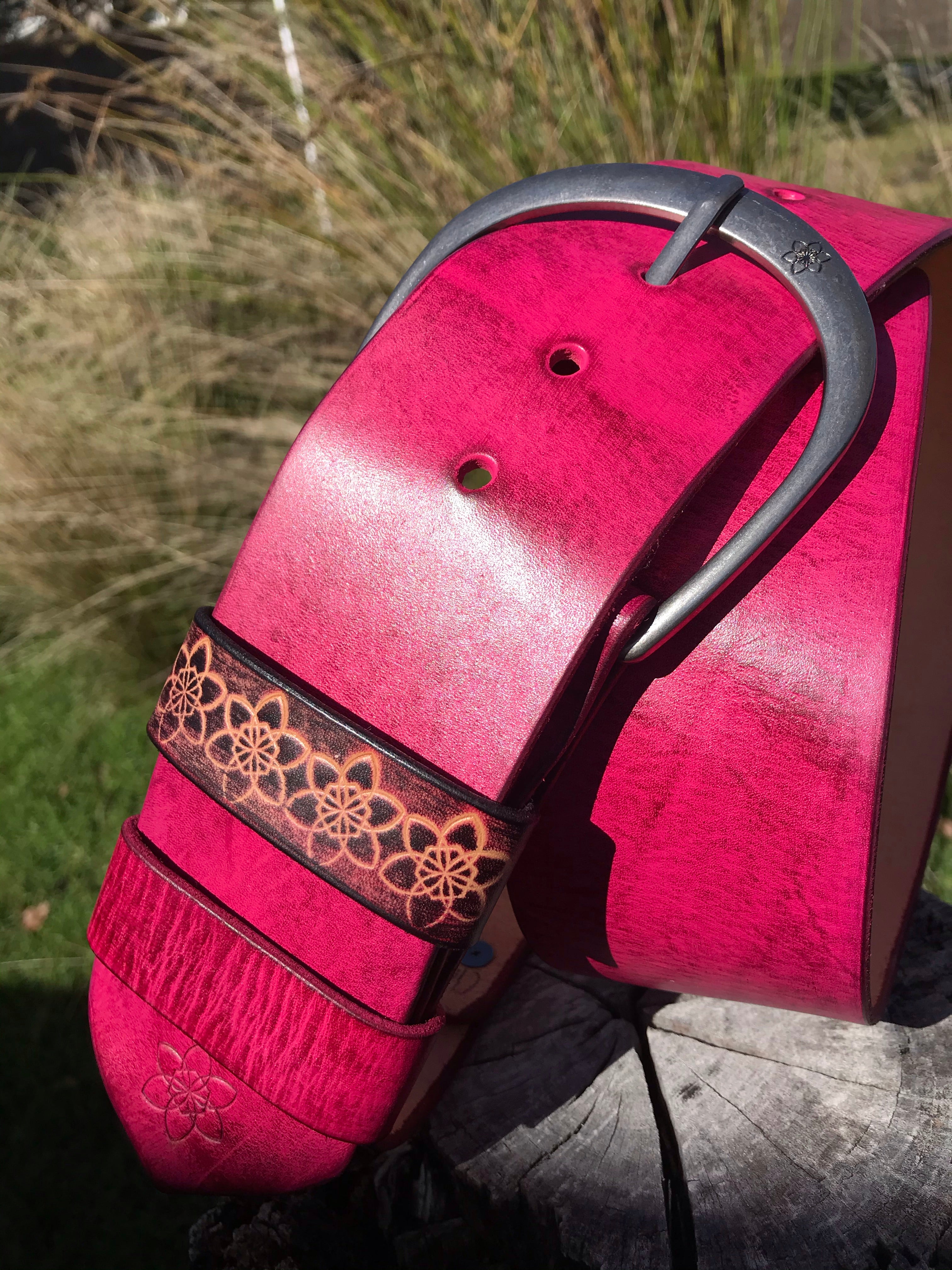 ‘Hippi' Wide Belt Edgy Pink