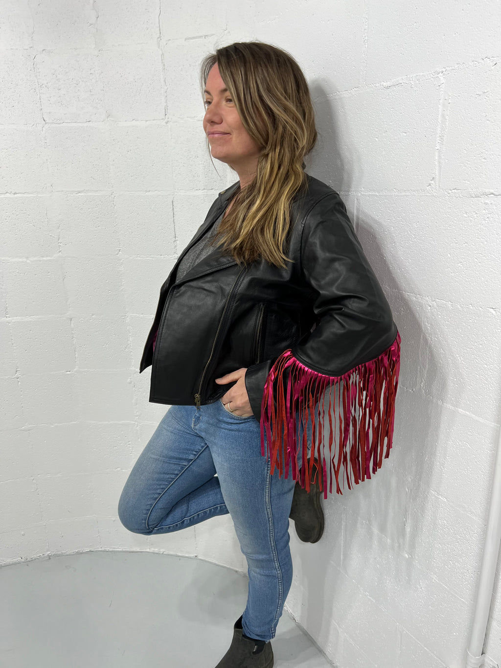 Woodstock Fringe Leather Jacket