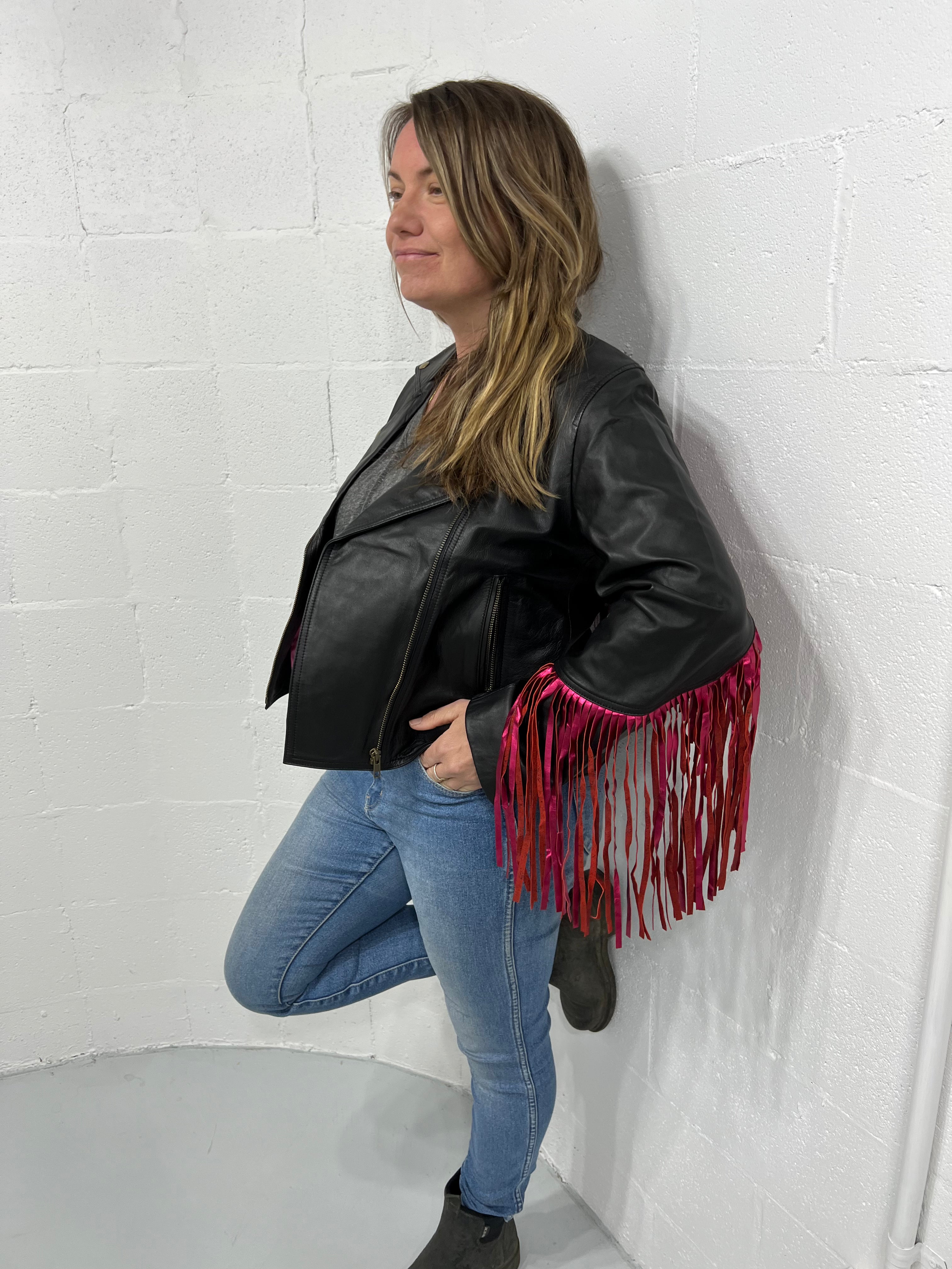 Woodstock Fringe Leather Jacket