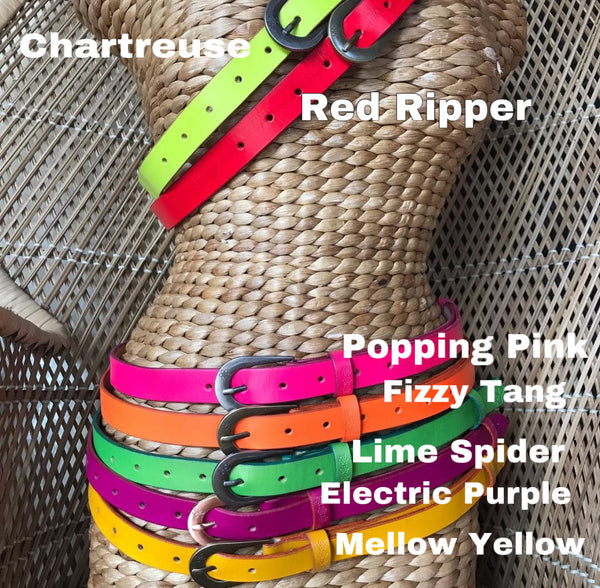 NEON  'Slinki' Belt - Choose your colour