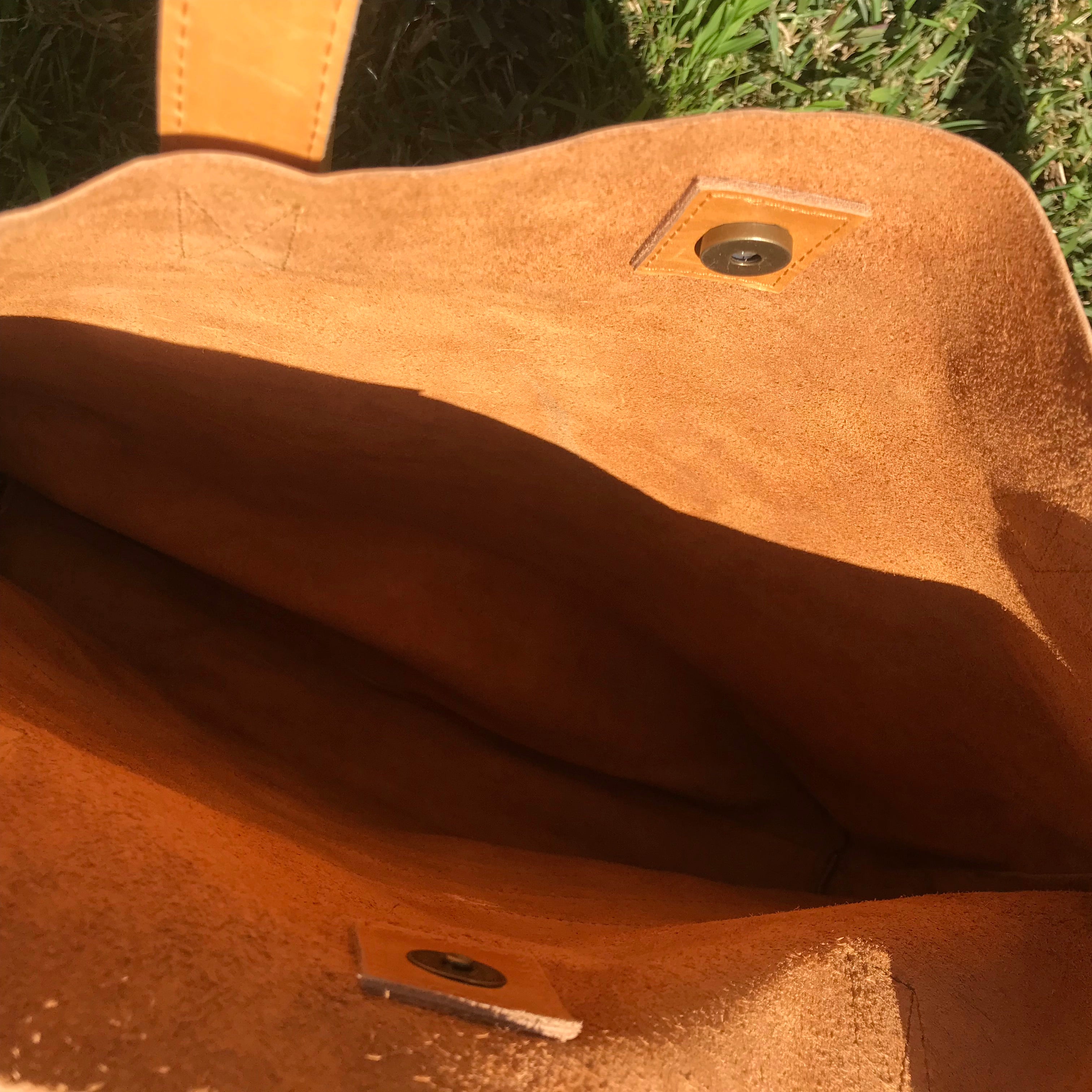 Antique Tan Rainbow Soul Tote