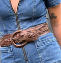 Wide Braided Belts