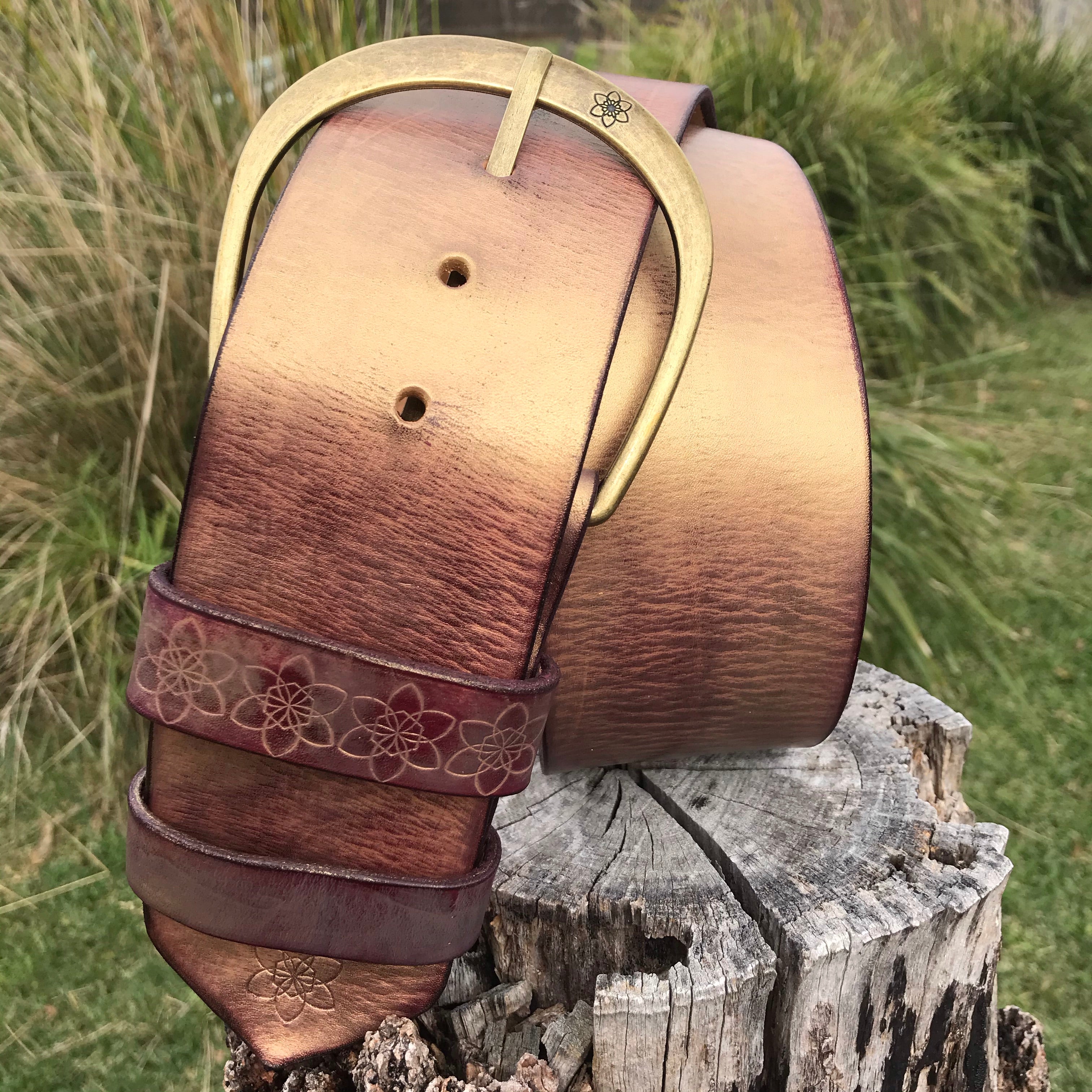 Hippi' Wide Belt Antique Gold