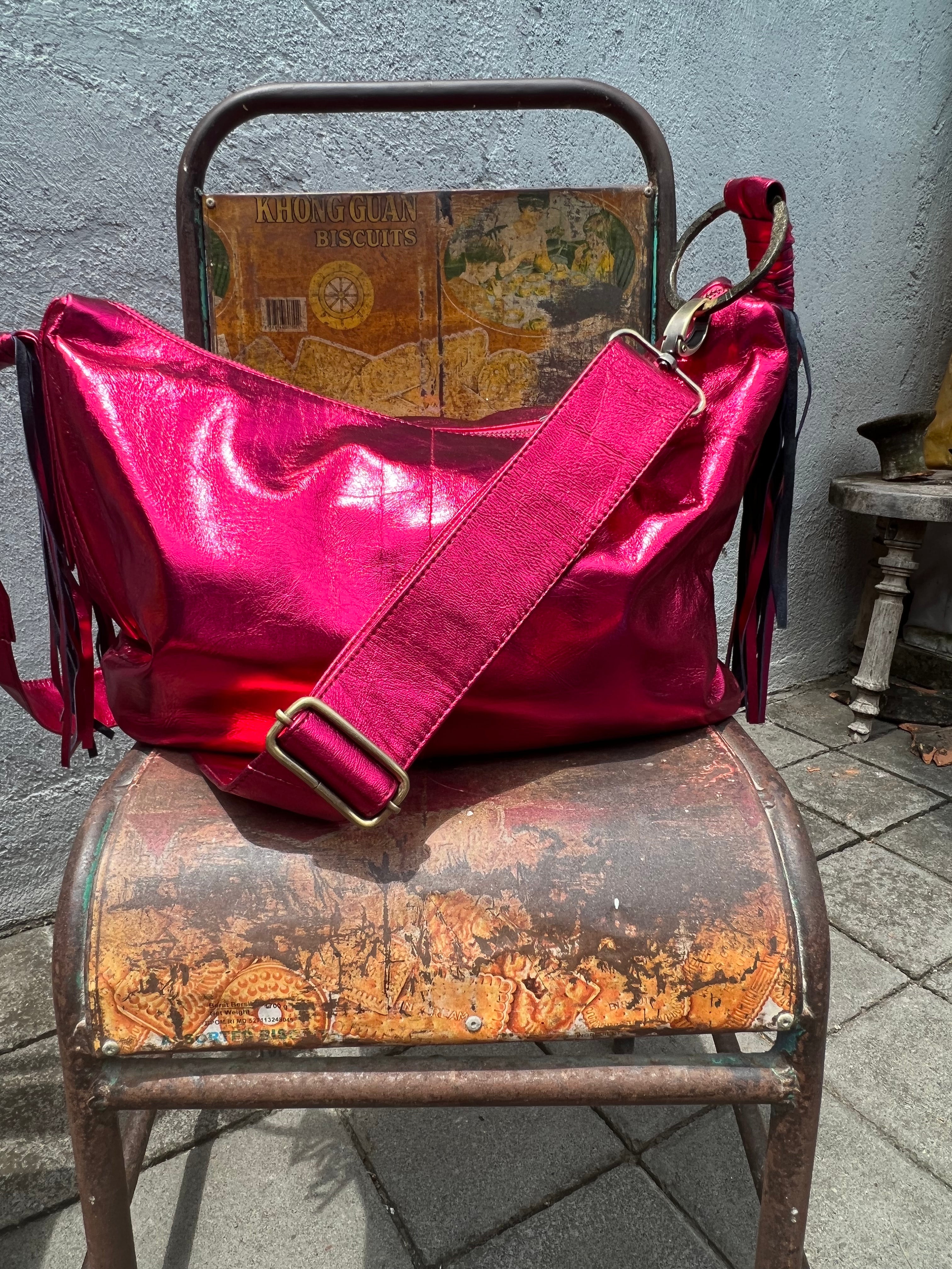 Large Metallic Dakini Slouchi Bag