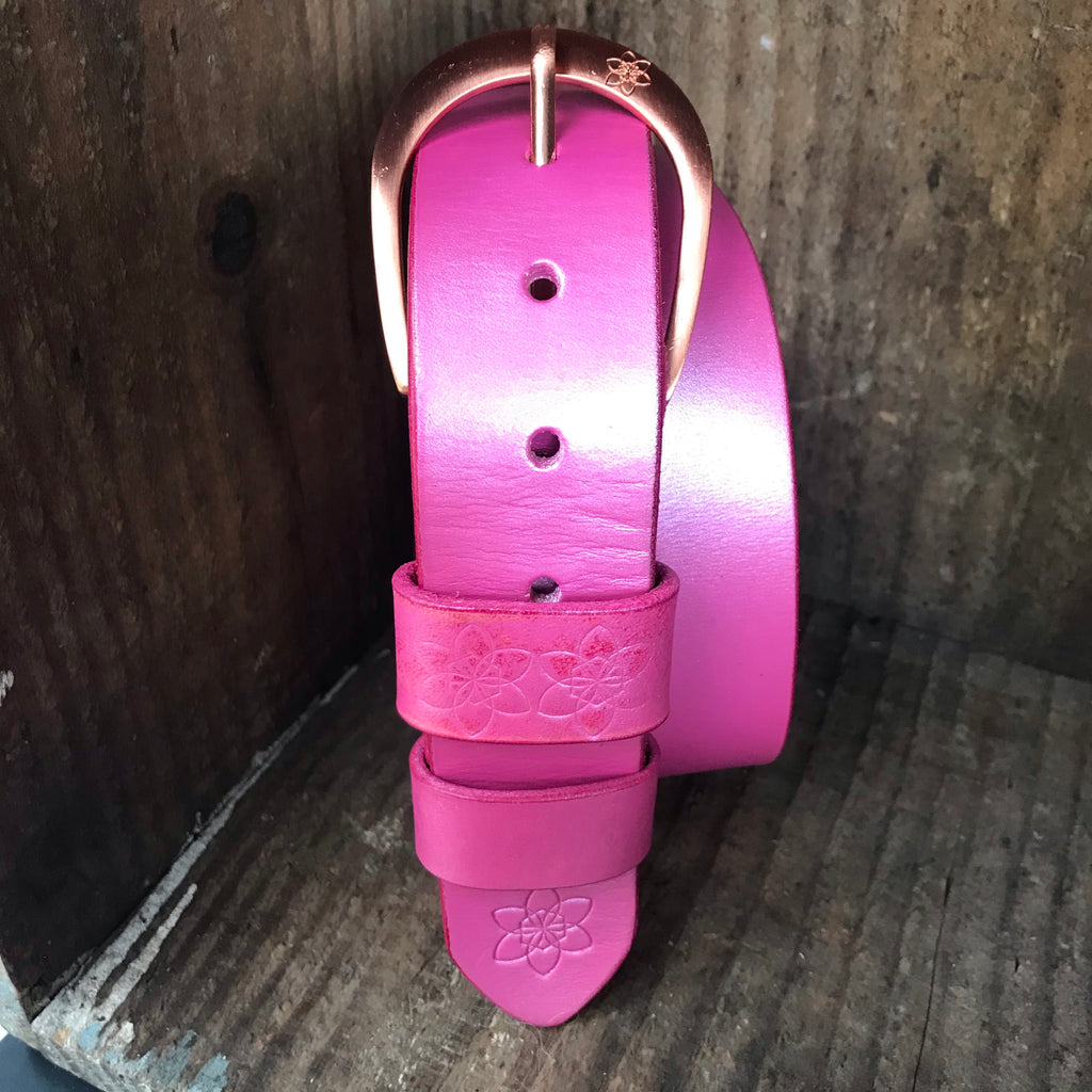 Metallic painted Leather Fairy Floss  'Funki'  Belt