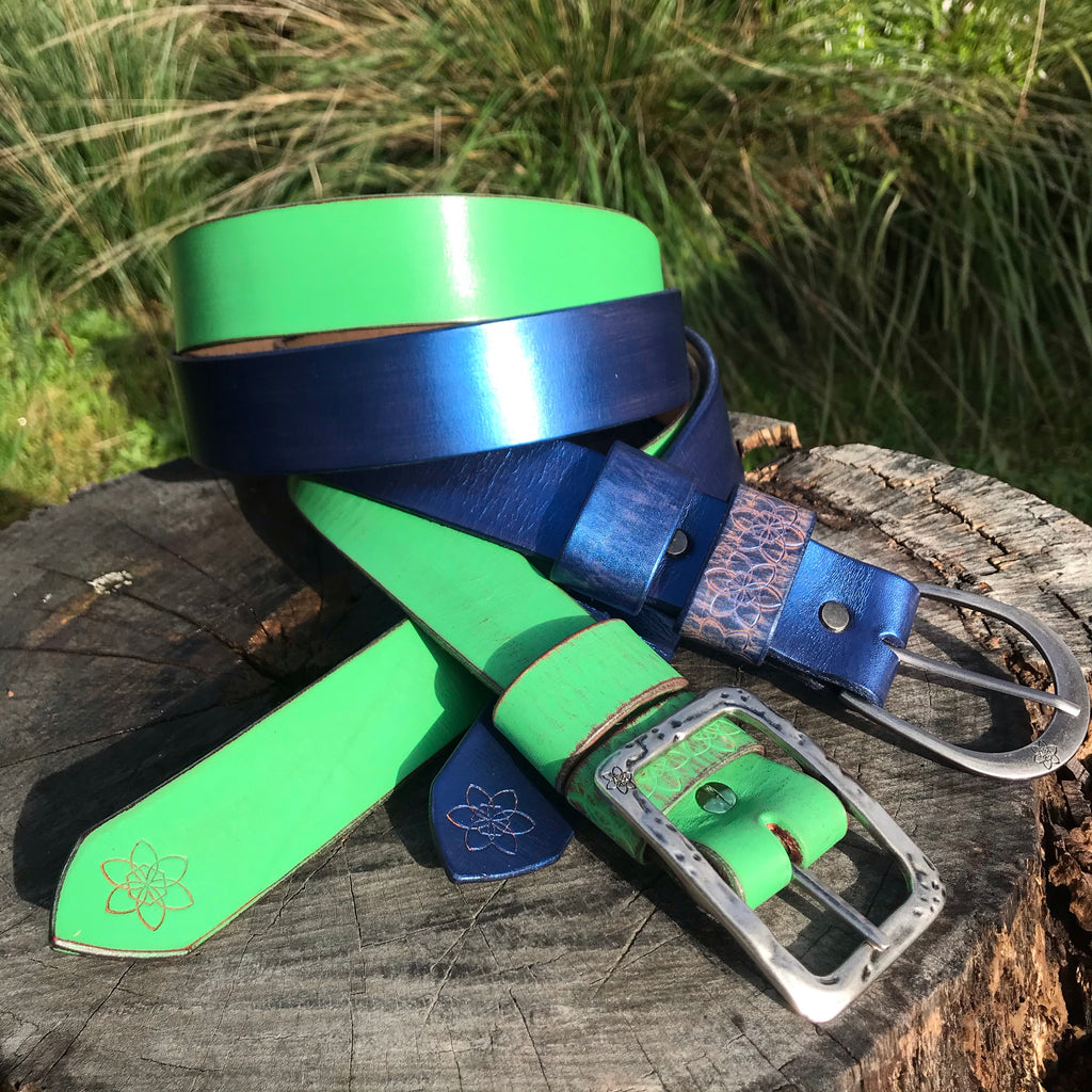Boho Vintage Style 'Funki' Belt in Vintage Green