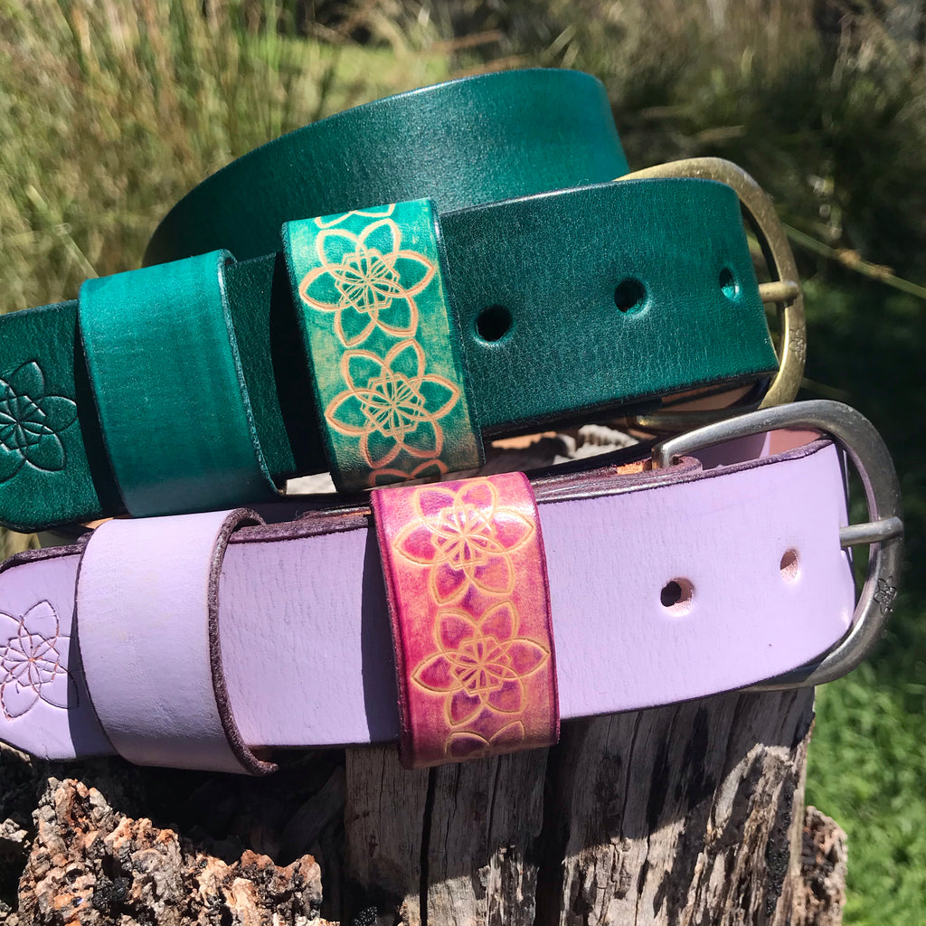 Boho Vintage Style 'Funki' Belt in EMERALD