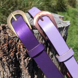 Boho Vintage Style 'Slinki' Belt in Lavender