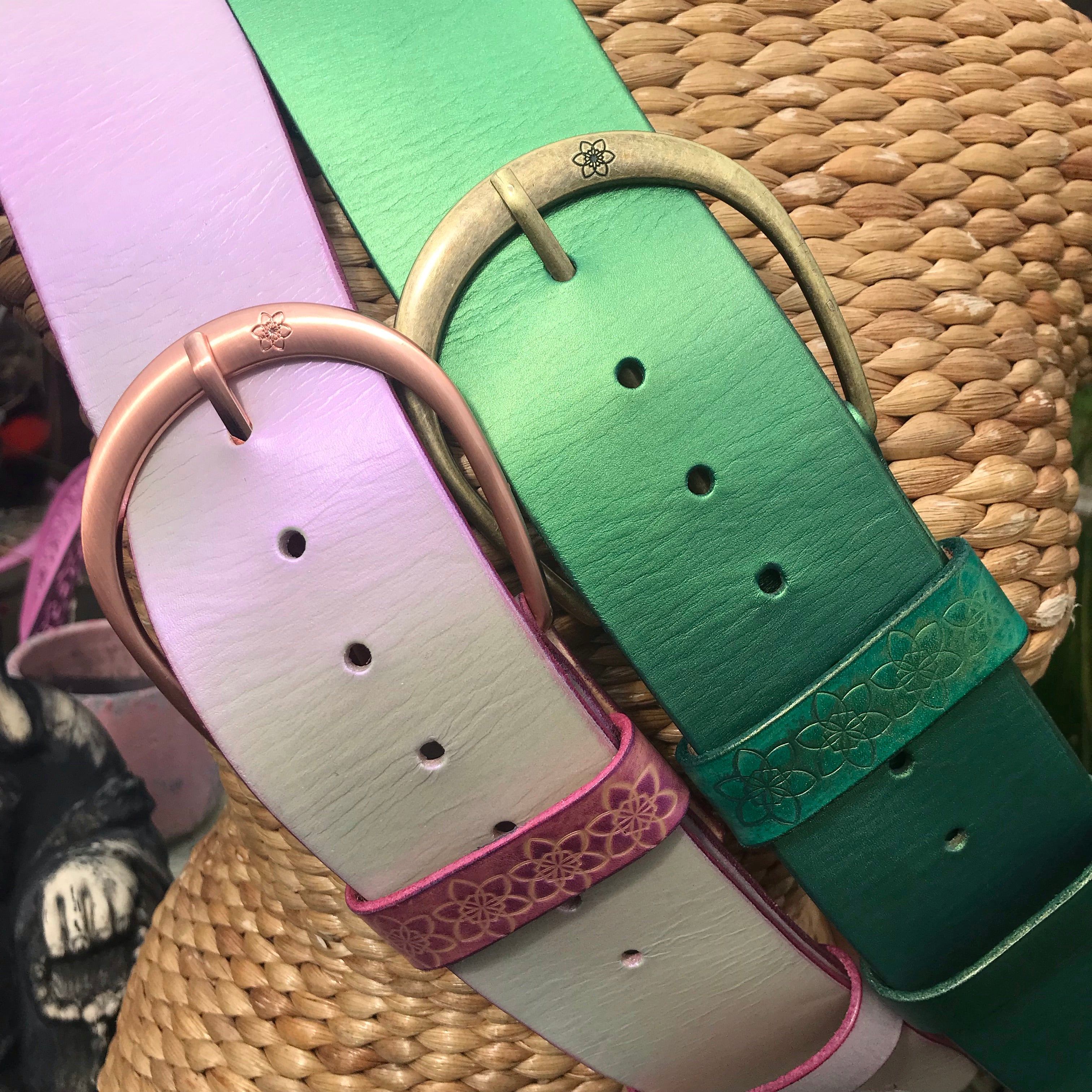 PEACOCK SPARKLE 'Hippi' Wide Belt