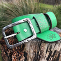 Boho Vintage Style 'Funki' Belt in Vintage Green