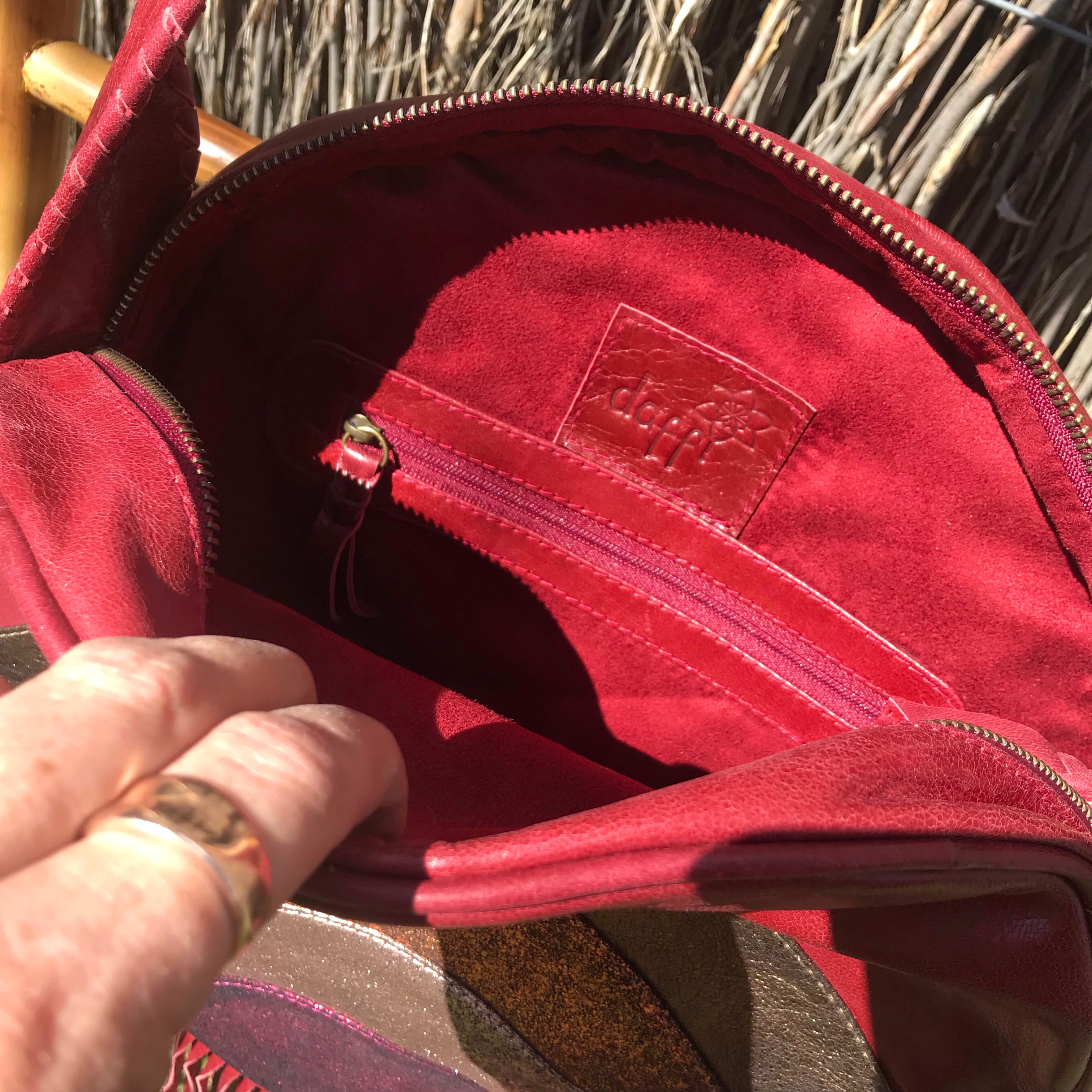 Rainbow Soul Cherry Round Boho Bag